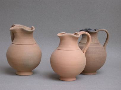 Cruchettes trilobées en céramique commune, poterie gallo romaine, modèle de Montans.